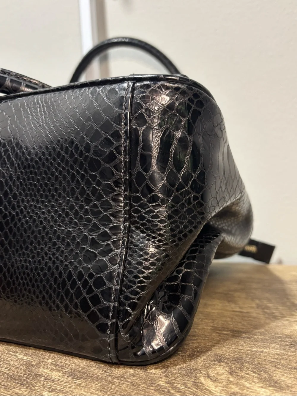 Mark Cross 1845 Collection Snakeskin Handbag